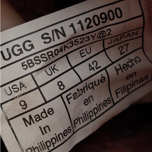 UGG Fluff It Pop Slide Cozy Slippers Shoes Men's Red Wine Terra Size US9 EU42 - Picture 7 of 12